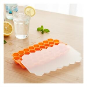 Molde de Silicona en Color Naranja 20,5x12cm para Hielo con mucha Calma