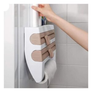 Dispensador Papel Aluminio y Toalla Beige para el Orden en Vivienda