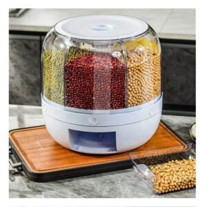 Dispensador Giratorio Blanco 6kg para el Orden en Vivienda Linda