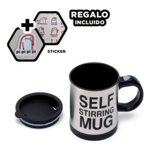 Licuadora Portatil 400 ml con 2 Pilas AAA para Jugos y Smoothies Negro Y+Regalo Sticker