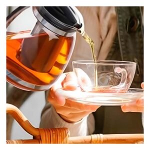 Tetera de Vidrio con Filtro 2 Lt para Te Fresco y Aromatico en Casa