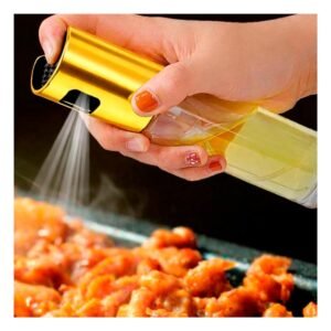 Dispensador de Aceite Dorado 100ml para una Dieta Saludable en Hogar