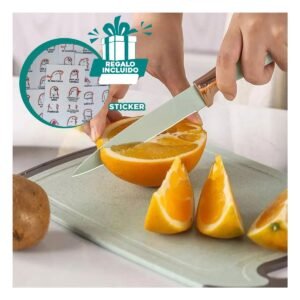 Set Verde para Cocina Profesional Compuesto por 18 Piezas Inoxidable Y+Regalo Sticker