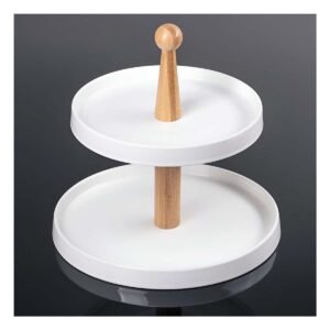 Bandeja 2 Niveles de Ceramica para Organizar Cocina y Mantener Orden