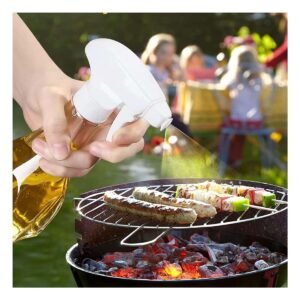 Dispensador de Aceite Spray 240ml Blanco Para Cocina y Uso Diario En Hogar