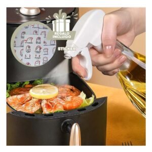 Dispensador de Aceite Spray 240ml Blanco Duradero y Facil de Limpiar En Cocina Y+Regalo Sticker