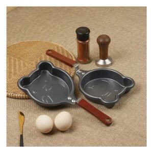 Mini Cacerola Cabeza de Oso Plomo Comodo y Resistente Cocinar Huevos