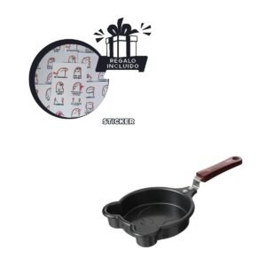 Mini Cacerola Cabeza de Oso Plomo Practico y Comodo Cocinar Ingredientes Y+Regalo Sticker