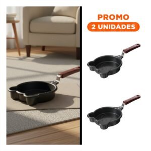 Pack2 Cazo Cabeza de Oso Plomo Comodo y Resistente Cocinar Huevos