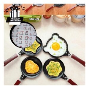 Sarten Cabeza de Oso Plomo Comodo y Facil de Usar Cocinar Ingredientes Y+Regalo Sticker