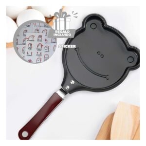 Sarten Cabeza de Rana Plomo Comodo y Facil de Usar Cocinar Ingredientes Y+Regalo Sticker