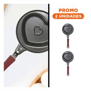 Pack2 Olla Cabeza de Corazon Plomo Comoda y Resistente Cocinar Comidas