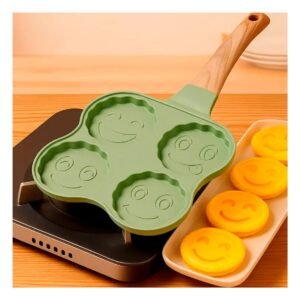 Sarten Antiadherente para Preparar Desayunos y Huevos Verde