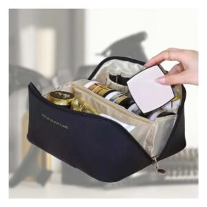 Estuche Elegante Neceser de Maquillaje para Viaje Color Negro