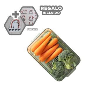 Charola Multiuso para Fregadero con Salida de Agua 30x16x6cm Transparente Y+Regalo Sticker