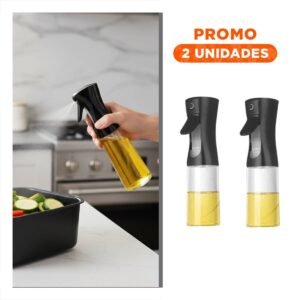 Pack2 Spray de Cocina Negro 220ml con Boquilla de Dispersion muy Fina