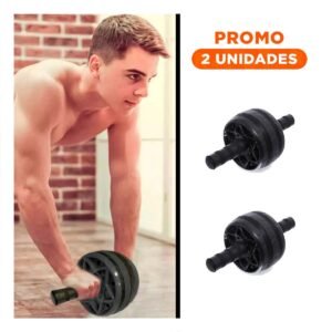 Pack2 Disco Abdominal Doble para Tonificar Zona Media y Core Negro