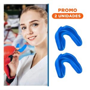 Pack2 Proteccion Bucal Celeste para Deportes de Contacto y Uso Seguro en Casa o Gimnasio