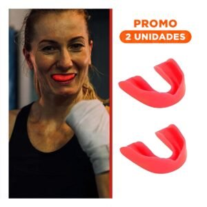 Pack2 Proteccion Bucal Rojo para Deportes de Contacto y Uso Seguro en Casa o Gimnasio