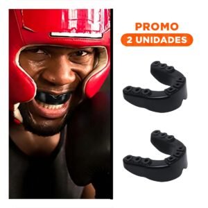 Pack2 Proteccion Bucal de Box Dientes Superiores Negro con Ajuste Firme