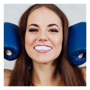 Bucal Deportivo de Box Dientes Superiores Blanco con Ajuste Comodo