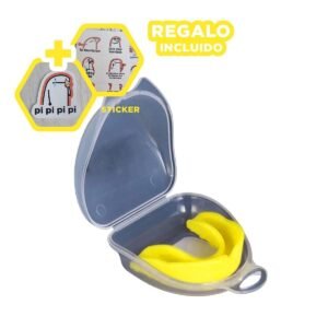 Salud Bucal Amarillo para Practicar Deportes de Contacto y Mantener Dientes Y+Regalo Sticker